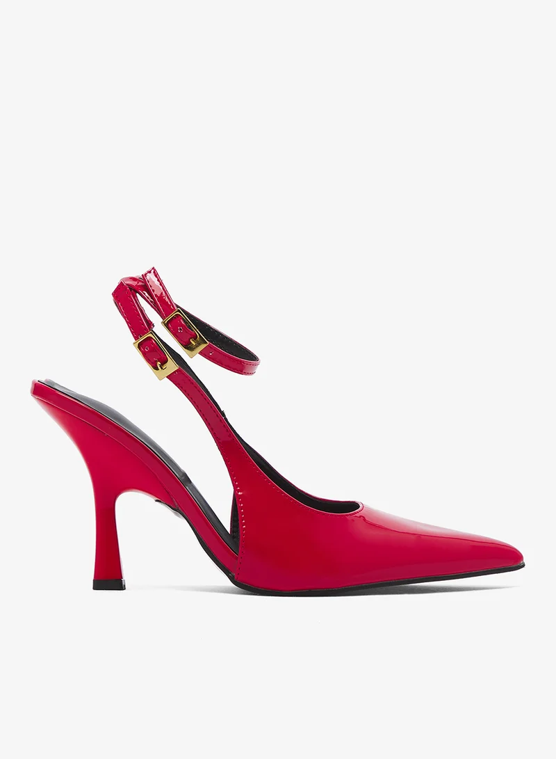 ايلا حذاء بكعب متوسط بحزام خلفي